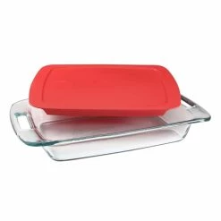 Easy Grab 3-qt Glass Baker with Red Lid by Pyrex