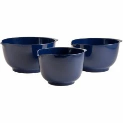 2, 3 and 4 l Melamine Mixing Bowl Set in Cobalt Blue (Set of 3) by Hutzler