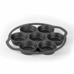 Pre-Seasoned Cast Iron Biscuit Pan by Commercial CHEF