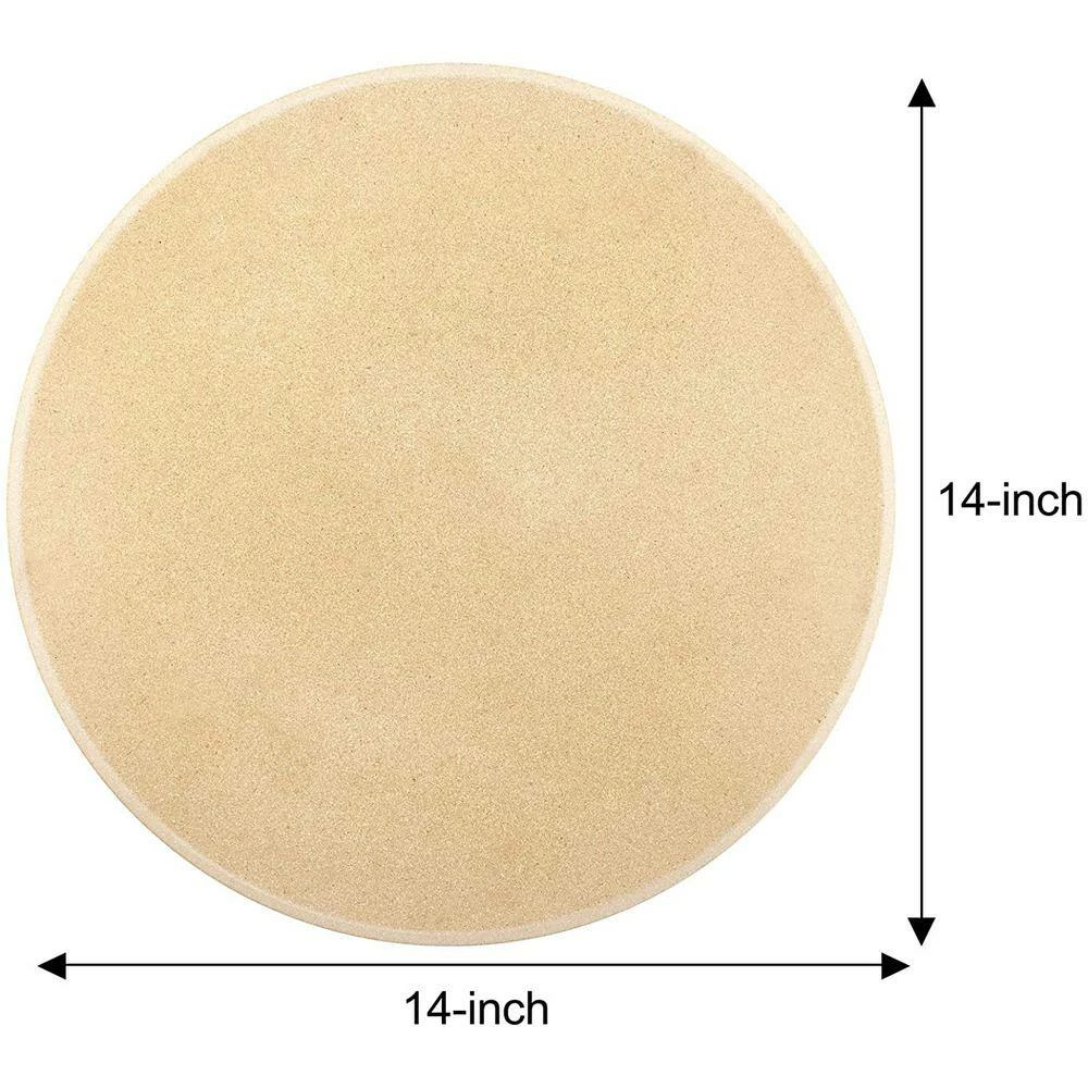 14 in. round x 5/8 in. Cream Pizza Grilling Baking Stone by Cook N Home 5 14 in. round x 5/8 in. Cream Pizza Grilling Baking Stone by Cook N Home - Image 5