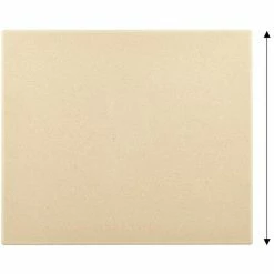 16 in. x 14 in. x 5/8 in. Cream Rectangular Thick Pizza Grilling Baking Stone by Cook N Home