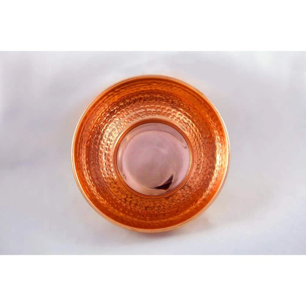 7.25 in. 100% Hammered Pure Copper Mixing Bowl - Perfect For Everyday Kitchen Use or As A Metal Decorative Bowl by Alchemade 6 7.25 in. 100% Hammered Pure Copper Mixing Bowl - Perfect For Everyday Kitchen Use or As A Metal Decorative Bowl by Alchemade - Image 6