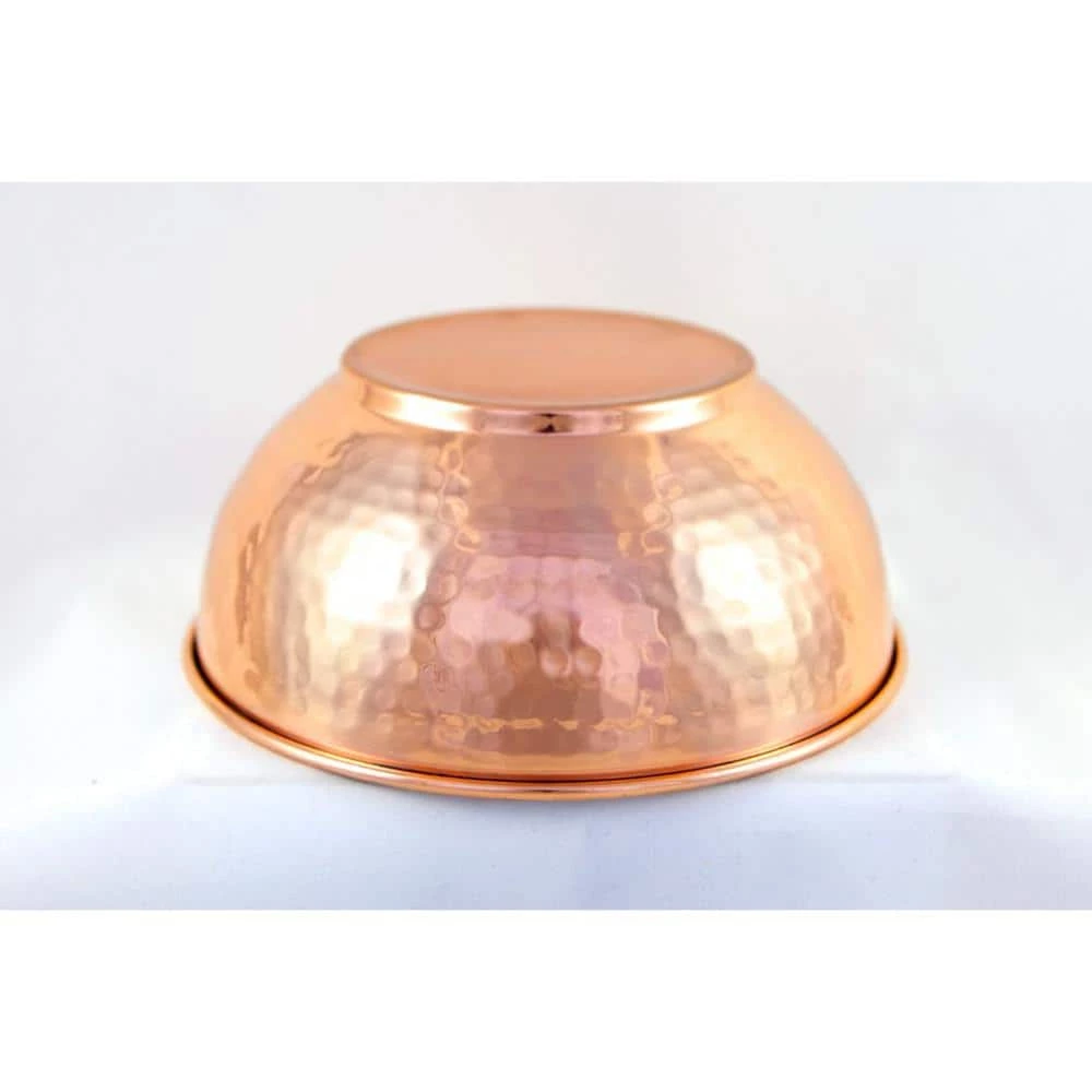 7.25 in. 100% Hammered Pure Copper Mixing Bowl - Perfect For Everyday Kitchen Use or As A Metal Decorative Bowl by Alchemade 5 7.25 in. 100% Hammered Pure Copper Mixing Bowl - Perfect For Everyday Kitchen Use or As A Metal Decorative Bowl by Alchemade - Image 5
