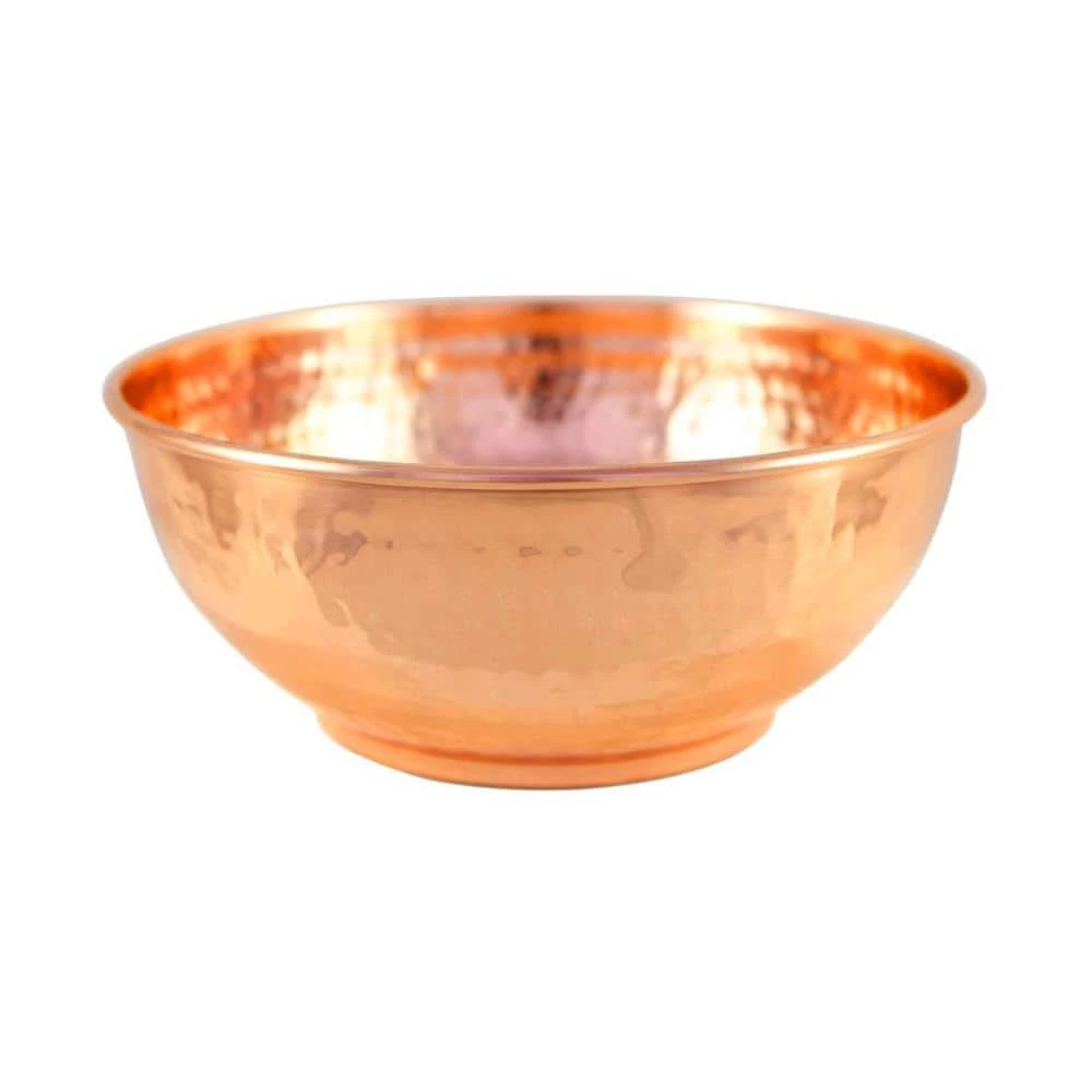 7.25 in. 100% Hammered Pure Copper Mixing Bowl - Perfect For Everyday Kitchen Use or As A Metal Decorative Bowl by Alchemade 1 7.25 in. 100% Hammered Pure Copper Mixing Bowl - Perfect For Everyday Kitchen Use or As A Metal Decorative Bowl by Alchemade