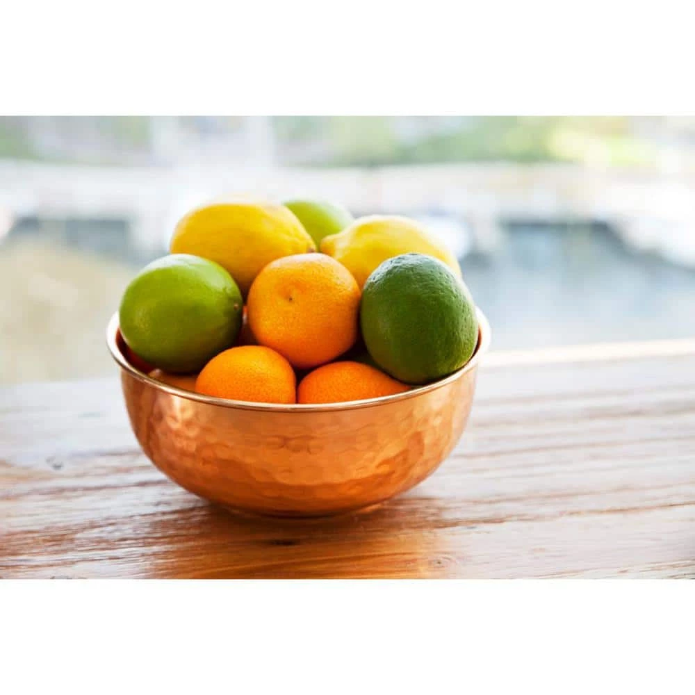 7.25 in. 100% Hammered Pure Copper Mixing Bowl - Perfect For Everyday Kitchen Use or As A Metal Decorative Bowl by Alchemade 9 7.25 in. 100% Hammered Pure Copper Mixing Bowl - Perfect For Everyday Kitchen Use or As A Metal Decorative Bowl by Alchemade - Image 9