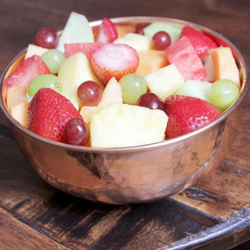 7.25 in. 100% Hammered Pure Copper Mixing Bowl - Perfect For Everyday Kitchen Use or As A Metal Decorative Bowl by Alchemade 10 7.25 in. 100% Hammered Pure Copper Mixing Bowl - Perfect For Everyday Kitchen Use or As A Metal Decorative Bowl by Alchemade - Image 10