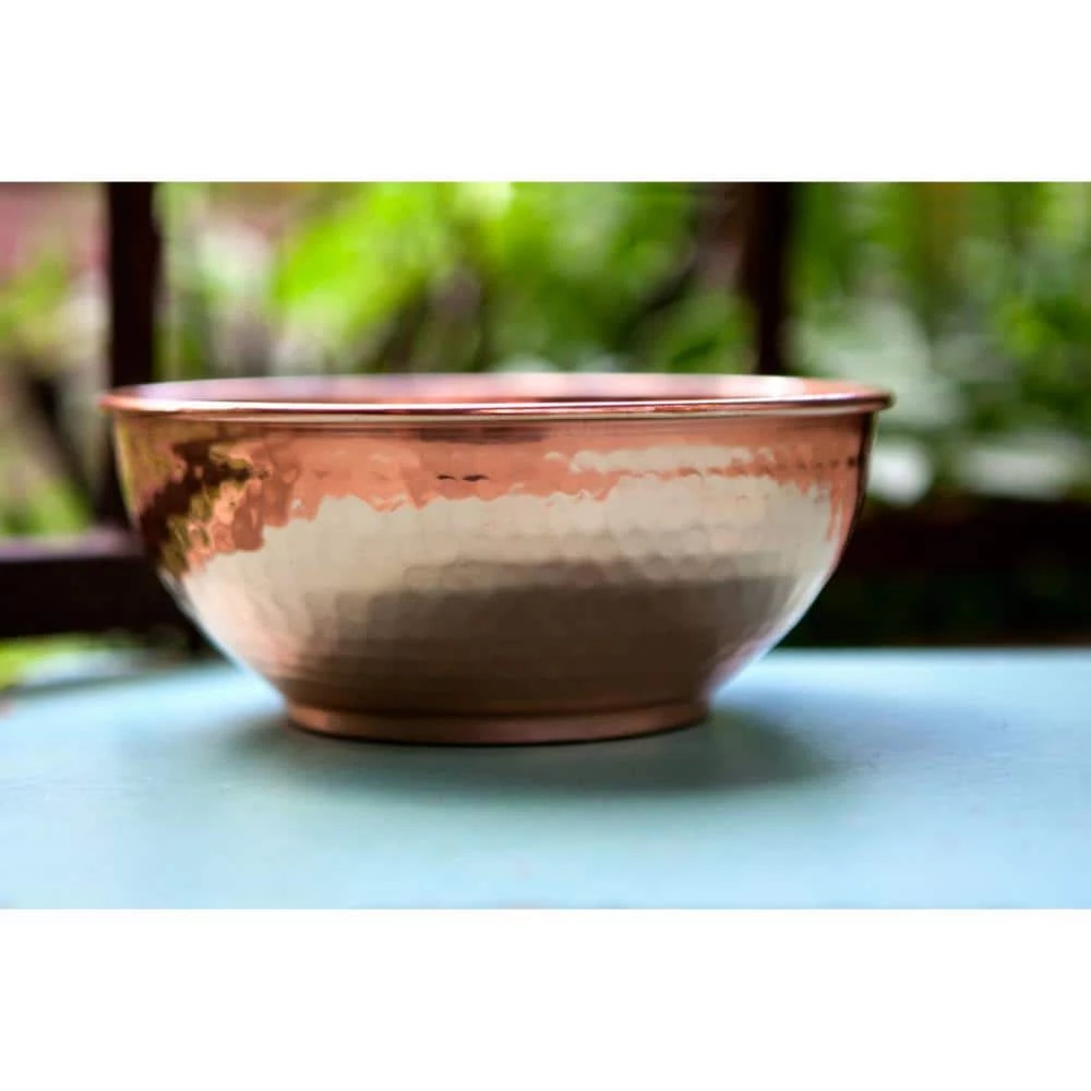 7.25 in. 100% Hammered Pure Copper Mixing Bowl - Perfect For Everyday Kitchen Use or As A Metal Decorative Bowl by Alchemade 8 7.25 in. 100% Hammered Pure Copper Mixing Bowl - Perfect For Everyday Kitchen Use or As A Metal Decorative Bowl by Alchemade - Image 8