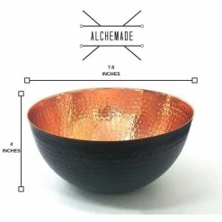 7.5 in. 100% Pure Hammered Copper Mixing Bowl - Perfect For Everyday Kitchen Use Or As A Metal Decorative Bowl by Alchemade -Cheap Bakeware Store copper alchemade mixing bowls alch 5020 4f 1000