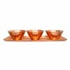 13 in. x 4 in. 100% Pure Copper Tray With 3 Mixing Bowls Set Perfect for Parties, Events And Everyday Use In The Kitchen by Alchemade