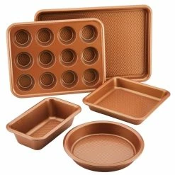 Bakeware, 5-Piece, Copper, Bakeware Set by Ayesha Curry
