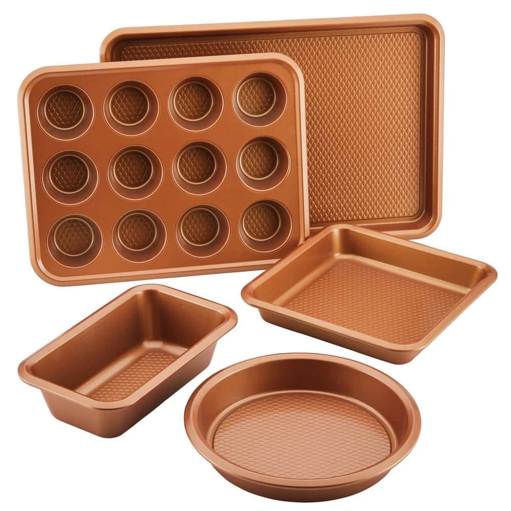 Bakeware, 5-Piece, Copper, Bakeware Set by Ayesha Curry 1 Bakeware, 5-Piece, Copper, Bakeware Set by Ayesha Curry
