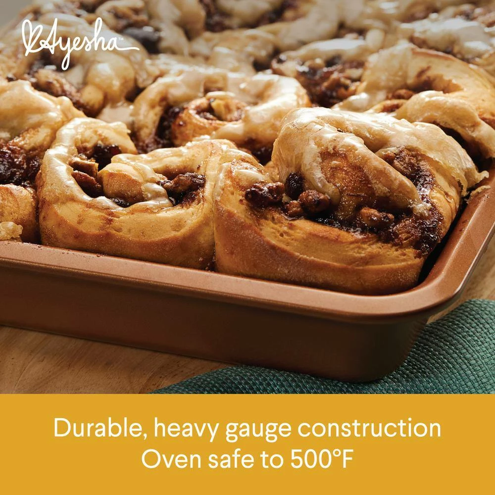 Bakeware, 5-Piece, Copper, Bakeware Set by Ayesha Curry 2 Bakeware, 5-Piece, Copper, Bakeware Set by Ayesha Curry - Image 2