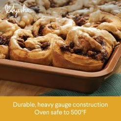 9 in. x 13 in. Copper Bakeware Covered Cake Pan by Ayesha Curry -Cheap Bakeware Store copper ayesha curry standard cake pans 47004 4f 1000