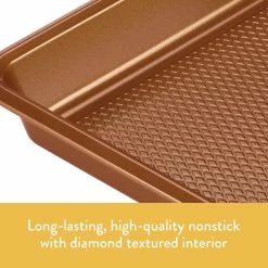 9 in. x 13 in. Copper Bakeware Covered Cake Pan by Ayesha Curry -Cheap Bakeware Store copper ayesha curry standard cake pans 47004 c3 1000