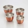 4 Pc Stainles Steel Mixing Bowls Set with Copper Finish by Cook Pro