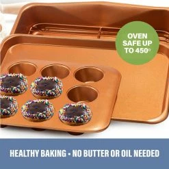 StackMaster 6-Piece Carbon Steel Nonstick Space Saving Stackable Bakeware Set by Gotham Steel -Cheap Bakeware Store copper gotham steel bakeware sets 7154 fa 1000