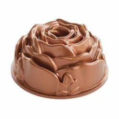 Aluminum Rose Fluted Cake Pan by Nordic Ware