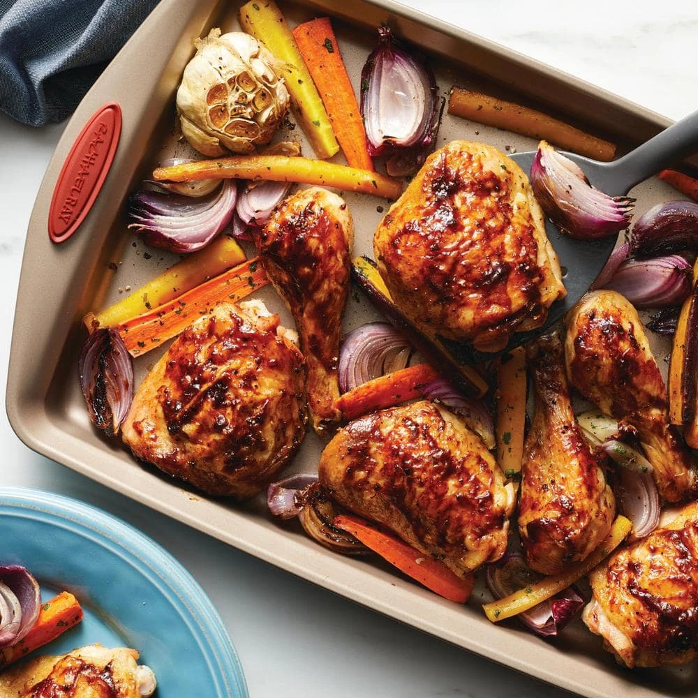 Cucina 10-Piece Latte and Cranberry Bakeware Set by Rachael Ray 8 Cucina 10-Piece Latte and Cranberry Bakeware Set by Rachael Ray - Image 8