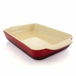 Artisan 5.6 Qt. Red Stoneware Bake Pan by Crock-Pot