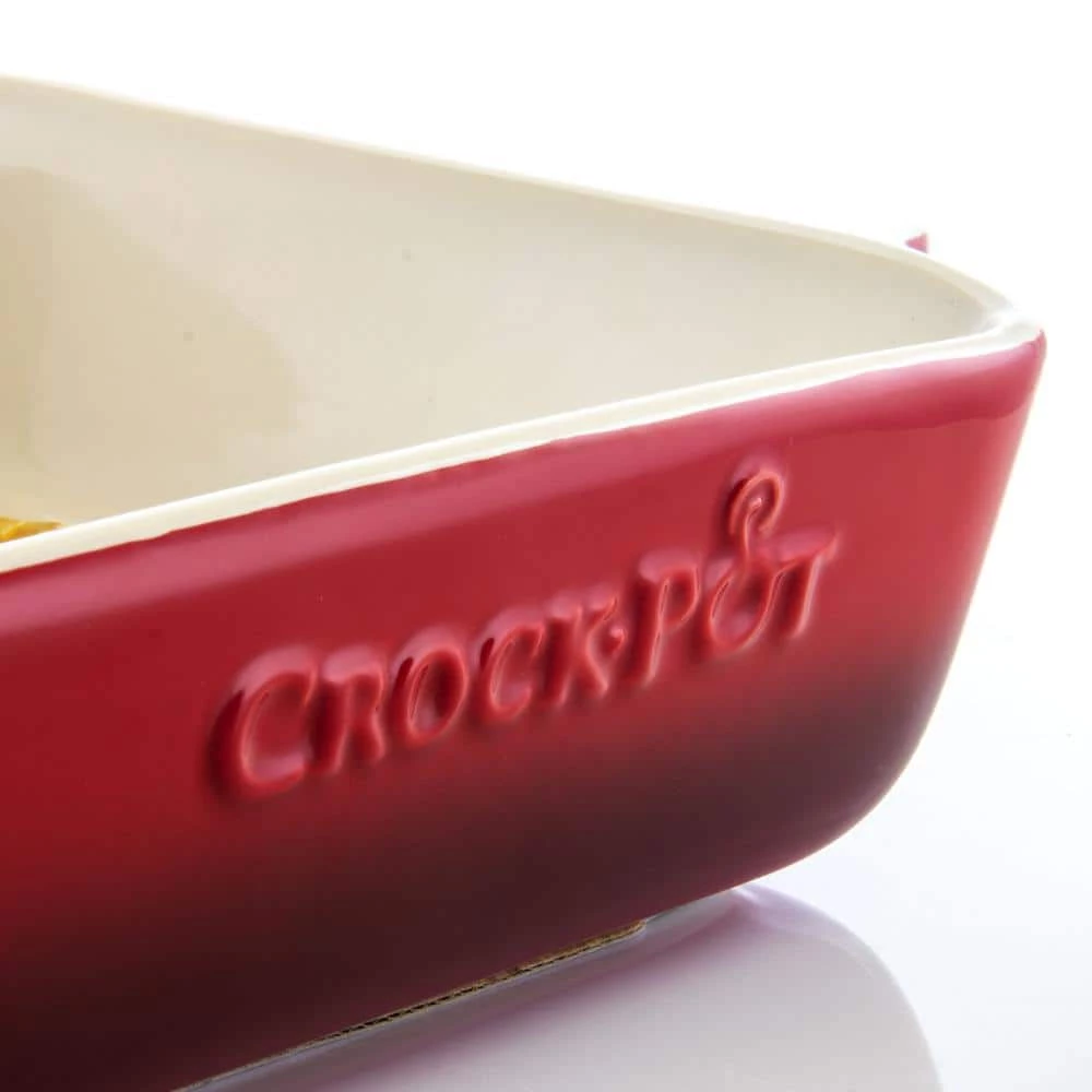 Artisan 5.6 Qt. Red Stoneware Bake Pan by Crock-Pot 2 Artisan 5.6 Qt. Red Stoneware Bake Pan by Crock-Pot - Image 2