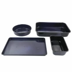 4-Piece Non Stick Carbon Steel Bakeware Set by Oster