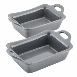 Ceramics 2-Piece, Dark Gray, Bakeware Set by Rachael Ray