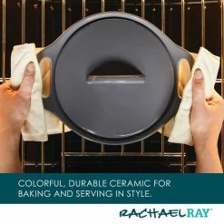 3-Piece Dark Gray Ceramic Bakeware Set by Rachael Ray 8 3-Piece Dark Gray Ceramic Bakeware Set by Rachael Ray -Cheap Bakeware Store dark gray rachael ray bakeware sets 48424 4f 1000