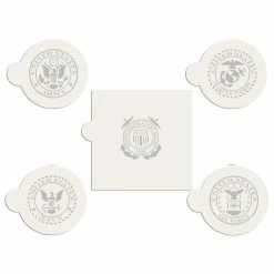 United States Military Cookie Stencil Bundle (5 Patterns) by Designer Stencils