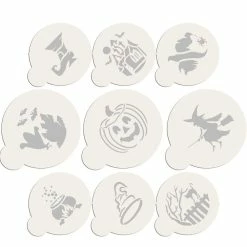 Halloween Cookie Stencil Bundle (9 Patterns) by Designer Stencils