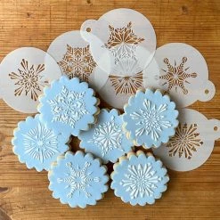 Crystal Snowflake Cookie Stencil Bundle (6 Patterns) by Designer Stencils -Cheap Bakeware Store designer stencils cake decorating supplies c277 c748 b 44 1000