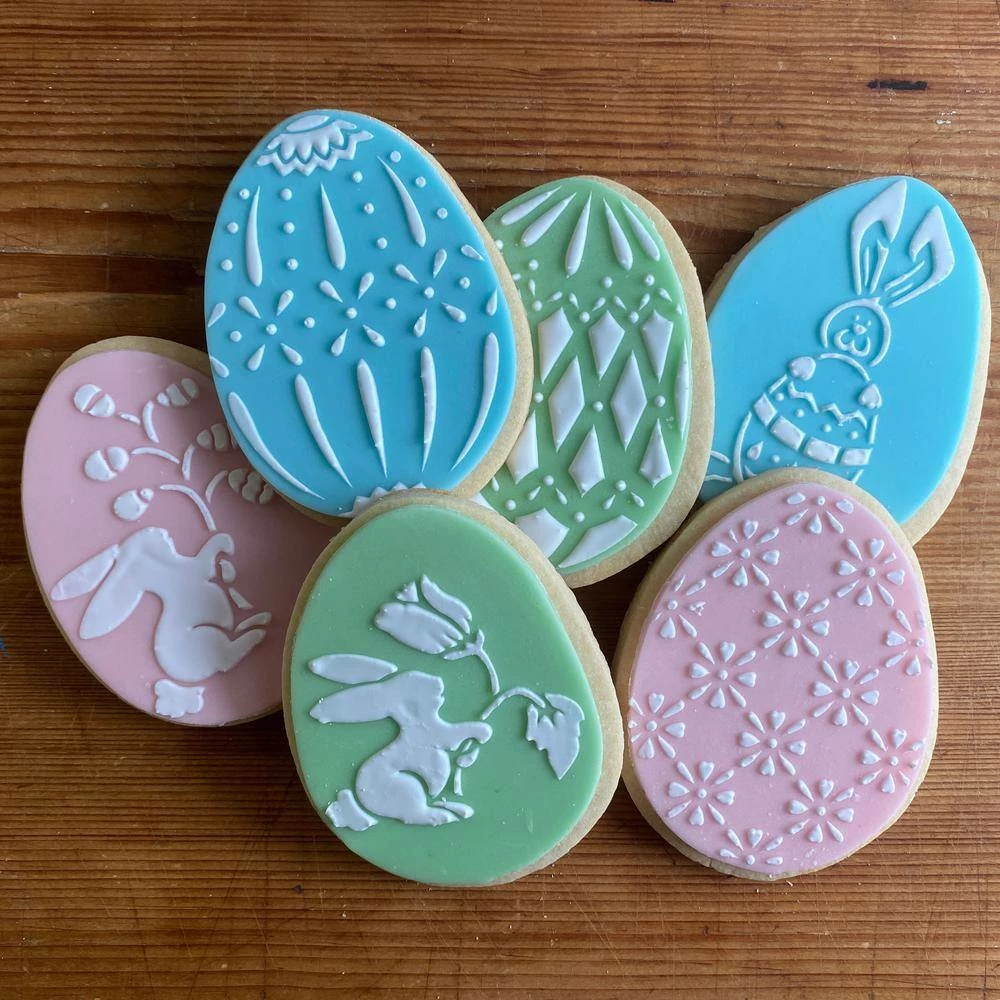 Faberge Eggs and Easter Bunnies Cookie Stencil Bundle (6-Patterns) by Designer Stencils 4 Faberge Eggs and Easter Bunnies Cookie Stencil Bundle (6-Patterns) by Designer Stencils - Image 4