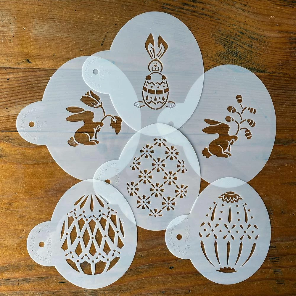 Faberge Eggs and Easter Bunnies Cookie Stencil Bundle (6-Patterns) by Designer Stencils 3 Faberge Eggs and Easter Bunnies Cookie Stencil Bundle (6-Patterns) by Designer Stencils - Image 3