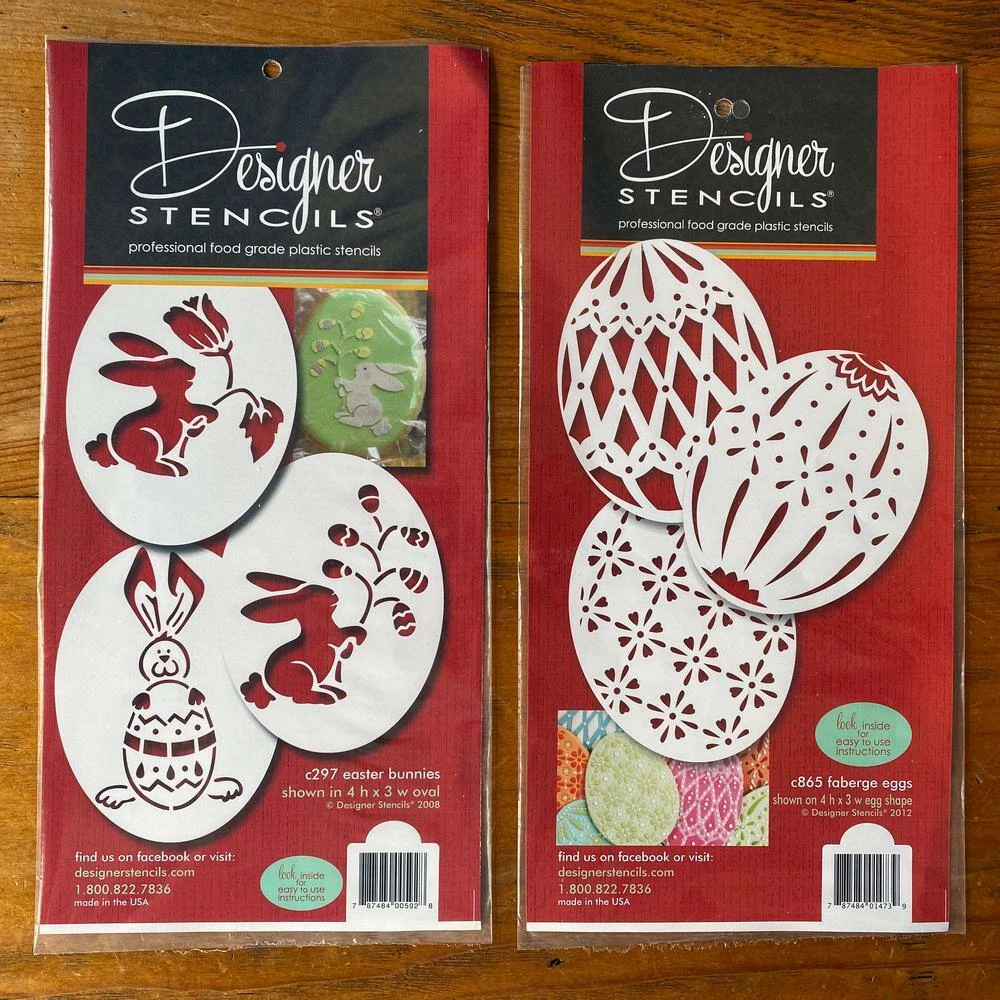 Faberge Eggs and Easter Bunnies Cookie Stencil Bundle (6-Patterns) by Designer Stencils 2 Faberge Eggs and Easter Bunnies Cookie Stencil Bundle (6-Patterns) by Designer Stencils - Image 2