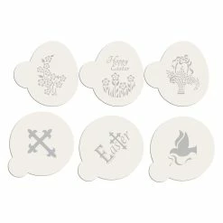 Easter Sunday Cookie Stencil Bundle (6-patterns) by Designer Stencils