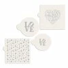 Love and Scattered Hearts Cookie Stencil Bundle (4 Patterns) by Designer Stencils