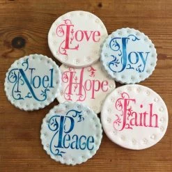 Joy, Noel, Peace, Hope, Faith, Love Lettering Cookie Stencil Bundle (6-Patterns Set) by Designer Stencils -Cheap Bakeware Store designer stencils cake decorating supplies c785 1010 b 4f 1000