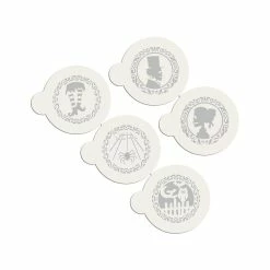 Whimsical Halloween, Skeleton Couple Silhouette Cookie Stencil Bundle (5 Patterns) by Designer Stencils