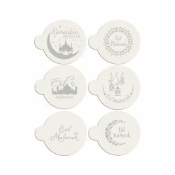 Eid Mubarak Cookie Stencil Bundle (6 Patterns) by Designer Stencils