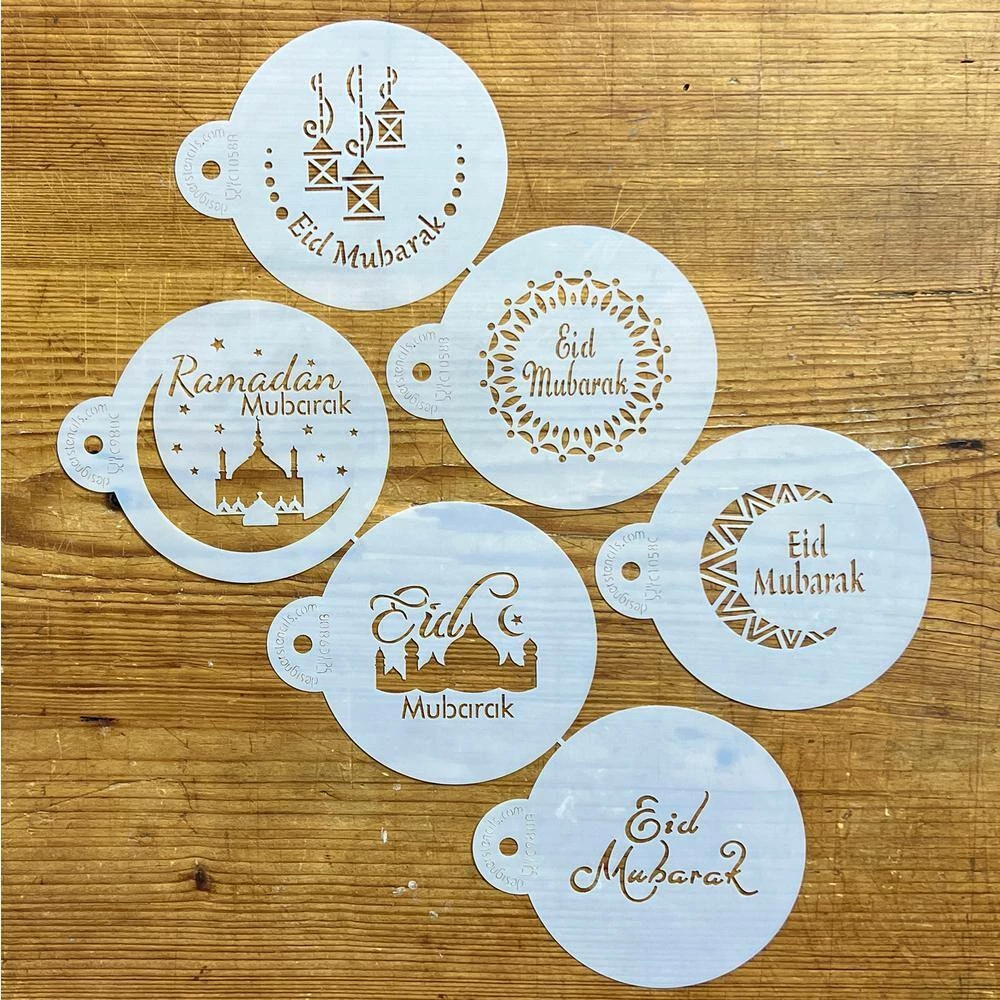 Eid Mubarak Cookie Stencil Bundle (6 Patterns) by Designer Stencils 2 Eid Mubarak Cookie Stencil Bundle (6 Patterns) by Designer Stencils - Image 2
