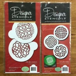 Celtic Medallion and Cookie Stencil Bundle (5-Patterns) by Designer Stencils -Cheap Bakeware Store designer stencils cake decorating supplies c985 c317 b 4f 1000