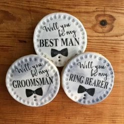 Wedding Finery, Will You Be My Bridesmaid and Will You Be My Groomsman Lettering Cookie Stencil Bundle (8 Patterns) by Designer Stencils -Cheap Bakeware Store designer stencils cake decorating supplies c994 997 1053 b 44 1000