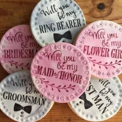 Wedding Finery, Will You Be My Bridesmaid and Will You Be My Groomsman Lettering Cookie Stencil Bundle (8 Patterns) by Designer Stencils -Cheap Bakeware Store designer stencils cake decorating supplies c994 997 1053 b 4f 1000