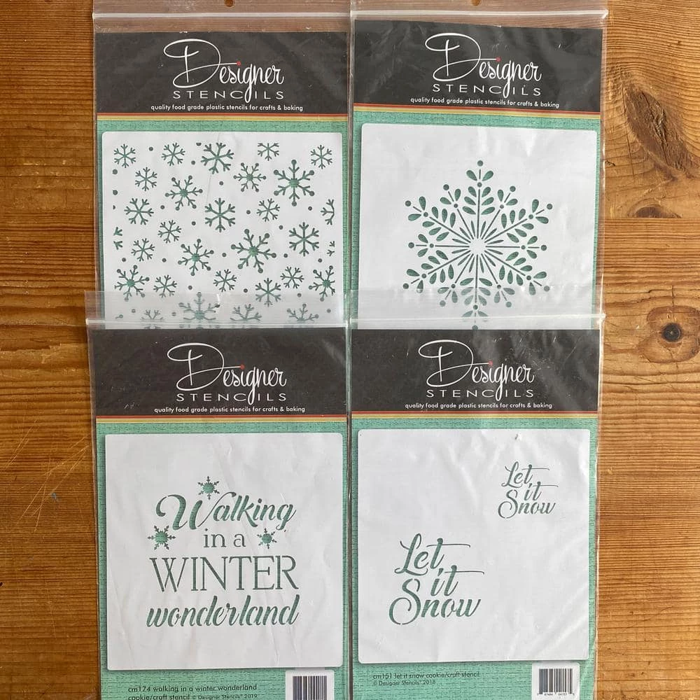 Winter Wonderland/Let It Snow Cookie Stencil Bundle (4 Patterns) by Designer Stencils 2 Winter Wonderland/Let It Snow Cookie Stencil Bundle (4 Patterns) by Designer Stencils - Image 2