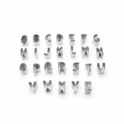 Alphabet Cookie Cutter Set 26-Piece by Fox Run -Cheap Bakeware Store fox run cookie cutters 3689 44 1000