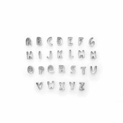 Alphabet Cookie Cutter Set 26-Piece by Fox Run
