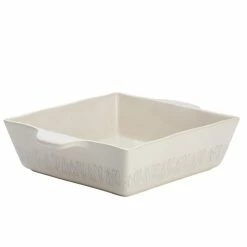 Home Collection 8 in. x 8 in. French Vanilla Ceramic Square Baker by Ayesha Curry