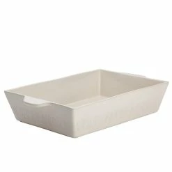 Home Collection 9 in. x 13 in. French Vanilla Ceramic Rectangular Baker by Ayesha Curry