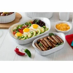 French White 2-Piece Ceramic Bakeware Set by Corningware -Cheap Bakeware Store french white corningware bakeware sets 1115855 4f 1000