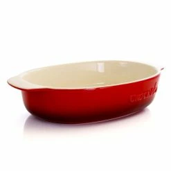 2.5 Qt. Red Stoneware Bake Pan by Gibson