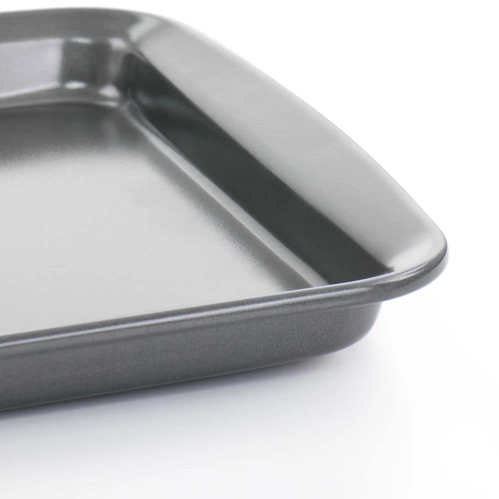 Baker's Friend 13 in. x 9 in. Nonstick Rectangle Steel Baking Sheet by Gibson 5 Baker's Friend 13 in. x 9 in. Nonstick Rectangle Steel Baking Sheet by Gibson - Image 5